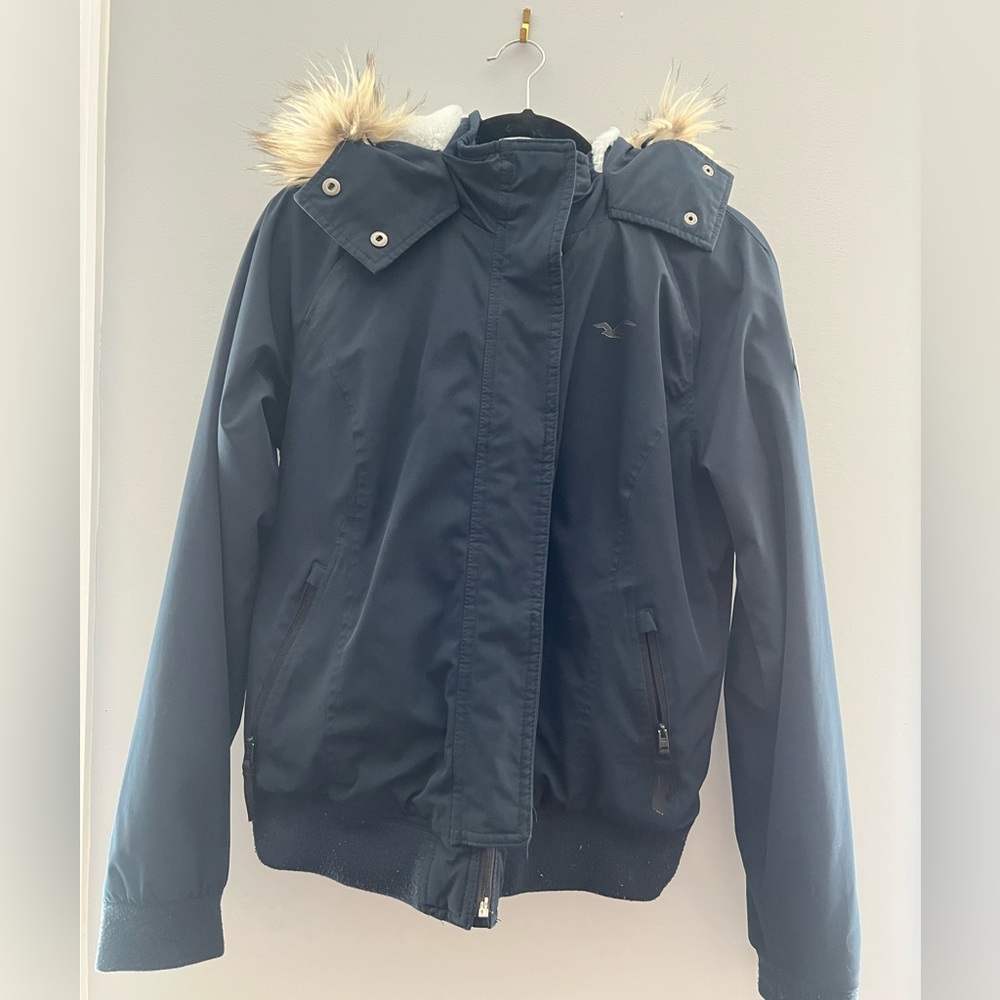 Navy Hollister Jacket